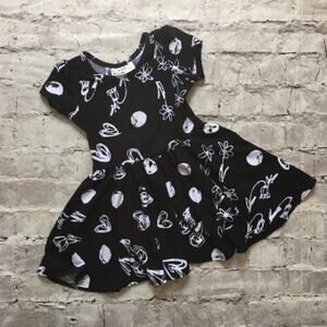 Dot Dot Smile Dress, Scribble Hearts